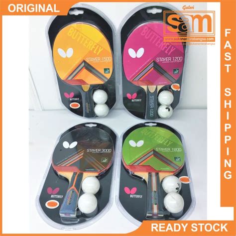 Butterfly Table Tennis Bat Stayer 3000 1800 1500 1200 Ready Stock 100