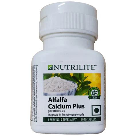 Buy Amway Nutrilite Alfalfa Calcium Plus 90 Tablets Unflavoured