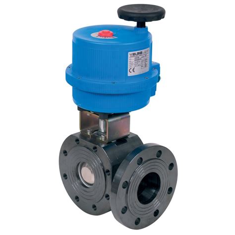 Carbon Steel 3 Way Ball Valve T Port Electric Actuator Bonomi UK