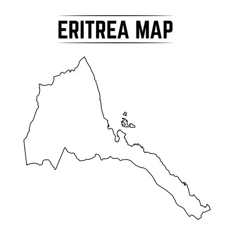 Outline Simple Map Of Eritrea Vector Art At Vecteezy