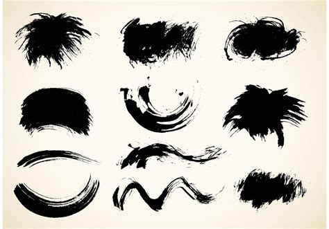 Free Chinese Calligraphy Brush Vector Pack Download Free Vector Art