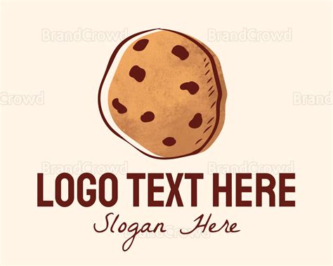 Chocolate Chip Cookie Biscuit Logo Brandcrowd Logo Maker