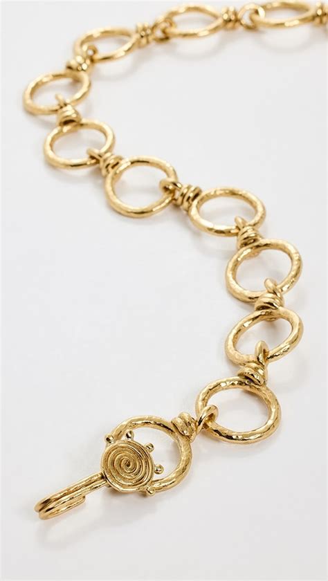 Ulla Johnson Hammered Circle Chain Necklace Shopbop