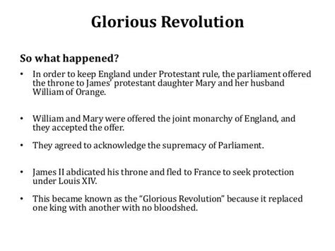 Glorious Revolution