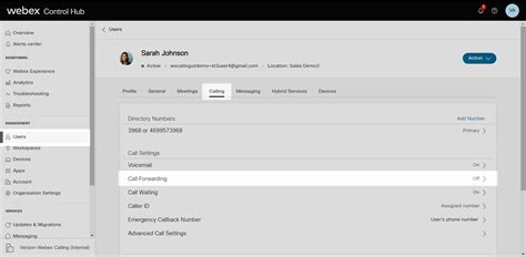 Control Hub Call Forwarding Verizon