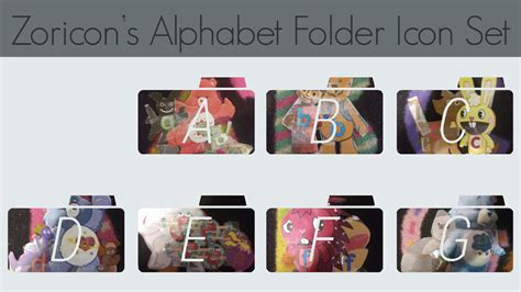 Alphabet Folder Icons By Zorïcon On Devïantart The Alphabet Fan Art