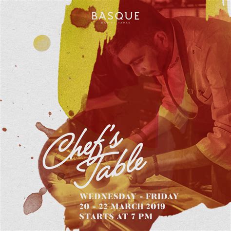 Chefs Table Basque