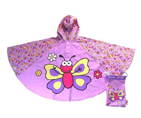 Pelerina Poncho De Ploaie Copii Butterfly Vivrero