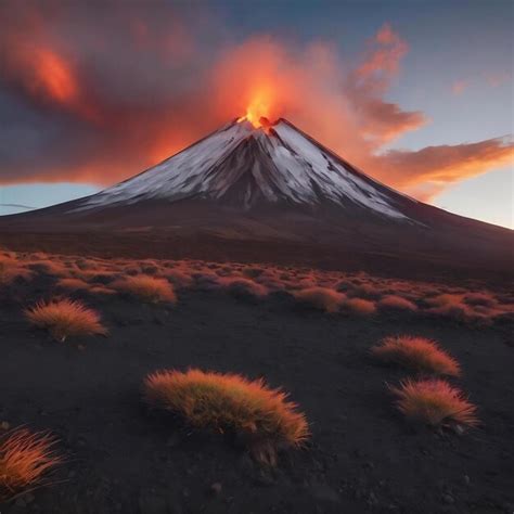 Premium AI Image | Volcanoe mt ngauruhoe