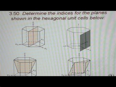 Crystallographic Planes Hcp Find Miller Bravais Indices For The Hcp