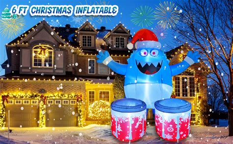 Amazon Ft Christmas Inflatables Outdoor Decorations Blow Up