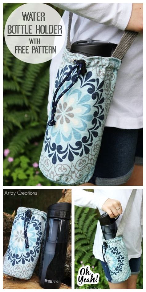 Diy Water Bottle Holder Free Sewing Patterns Tutorials Artofit