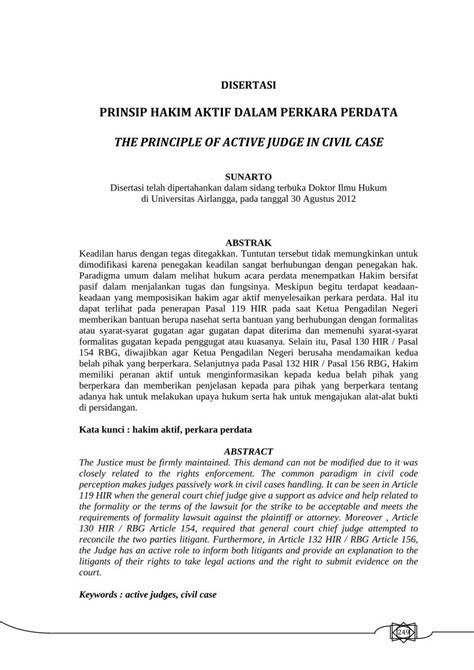 Pdf Prinsip Hakim Aktif Dalam Perkara Perdata The Principle Of Active Dokumentips