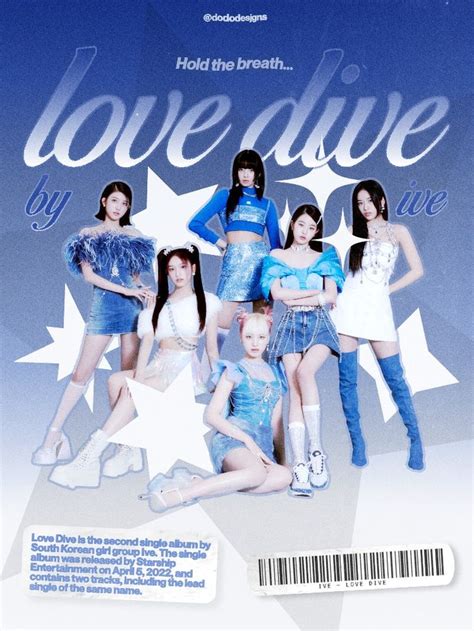 Ive Love Dive Graphic Design Kpop Edit Graphic Design Posters Graphic