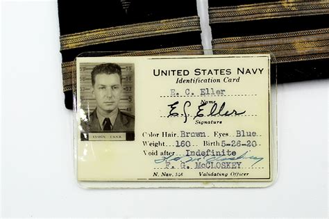 Us Navy Identification Card