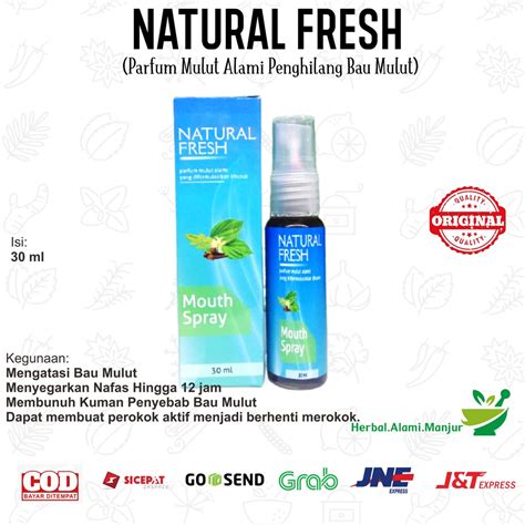 Pengharum Mulut Natural Fresh Mouth Spray Parfum Bau Mulut Dan