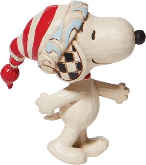 Enesco Peanuts By Jim Shore Snoopy With A Christmas Cap