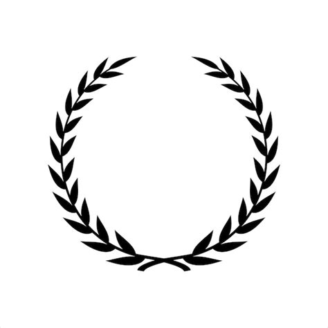 Premium Vector Laurel Wreath Silhouette Vector