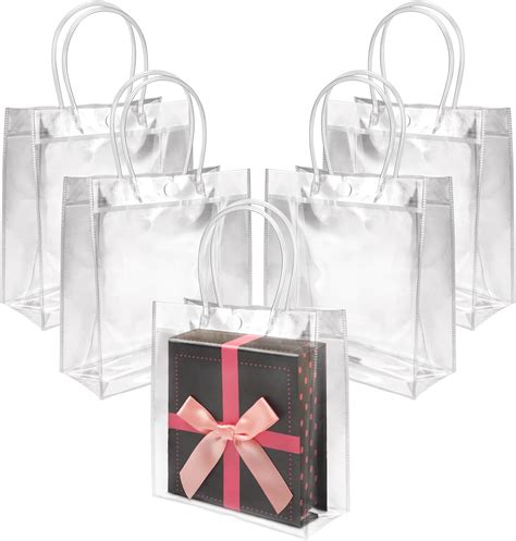 Amazon BadenBach 18 PCS Small Clear Gift Bags With Handles 5 9 X