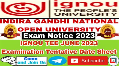 Breaking News Ignou Released June Examination Date Sheet Ignou