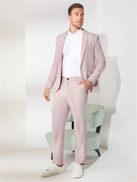 Manfinity Mode Hombres Unicolor Blazer Pantalones De Traje Set Moda