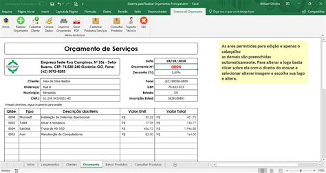 Planilha De Or Amento De Obra Excel Gratis Financial Report