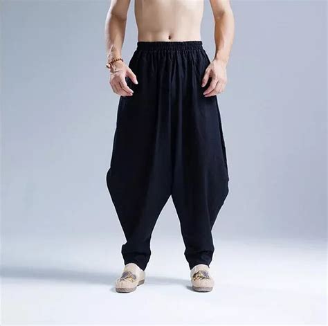 2022 Summer Autumn Cotton Linen Casual Harem Pants Men Jogger Pants Men