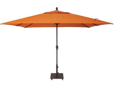 Treasure Garden Market Aluminum 8 X 11 Foot Crank Lift Rectangular Patio Umbrella Exum8811rt