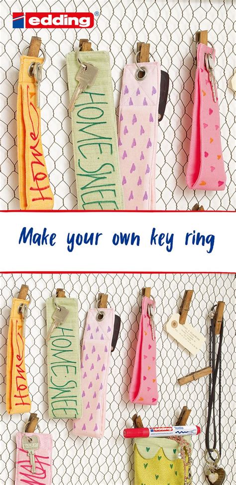 Make Your Own Key Ring Brilliant Gifts Make It Yourself Special Keys