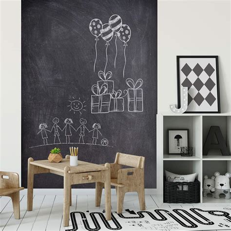 Stickers Tableau Noir Ardoise Mural Tableau Noir Ardoise Craie