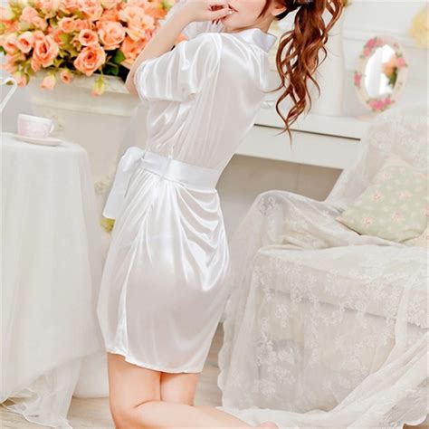 Hot Women Sexy Faux Satin Lace Silk Underwear Lingerie Nightdress