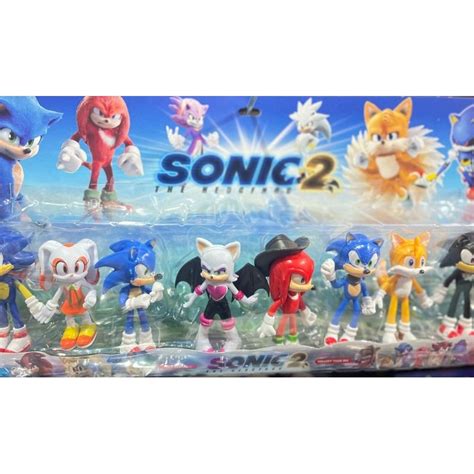 Cartelado C 8 Bonecos Sonic Pronta Entrega Shopee Brasil