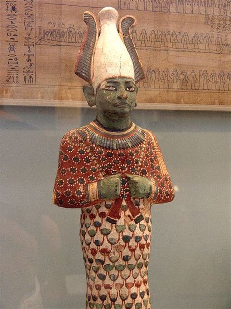 OSIRIS - NOTE THE BENNU BIRD FEATHERS - 21st Dynasty, about 1170 BCE ...