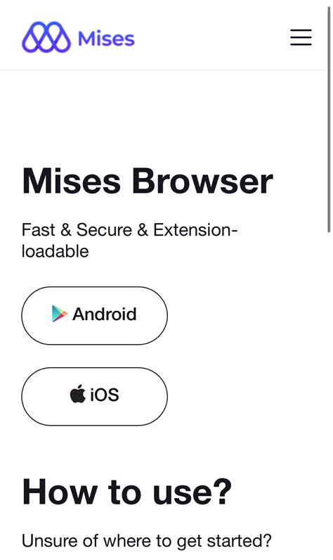 Mises Browser Fast Secure Extension Loadable Mobile Browser