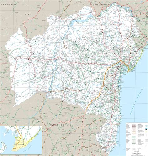 Mapa Rodovi Rio Da Bahia Doc Sports