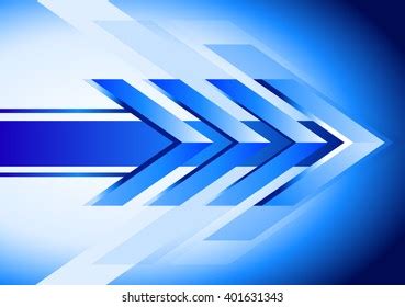 Abstract Blue Arrow Background Technology Backdrop Stock Vector