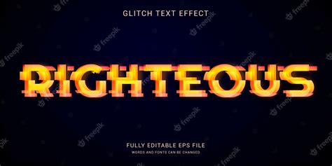 Premium Vector | Glitch text effect