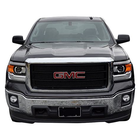 Ses Trims Gmc Sierra Sle Slt Pc Gloss Black Mesh Grille