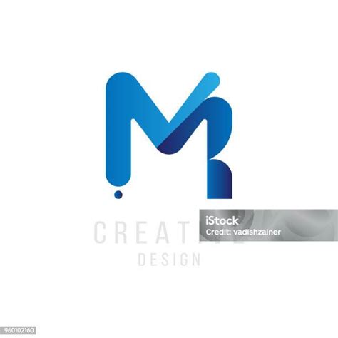 Original Letter In Blue Colour Vector Sign Design Template Flat Illustration Eps10 Stock