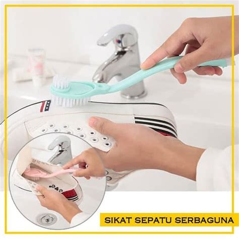 Jual Sikat 3in1 Pembersih Sepatu Sandal Tiga Sisi Multifungsi Atas