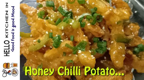 Honey Chilli Potato Recipe How To Make Crispy Honey Potato Recipe