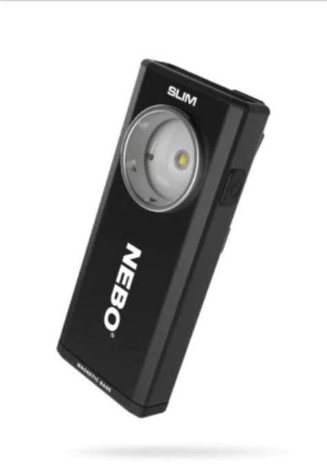 Nebo Slim Pocket Flashlight Rechargeable Black Neb Poc From Nebo