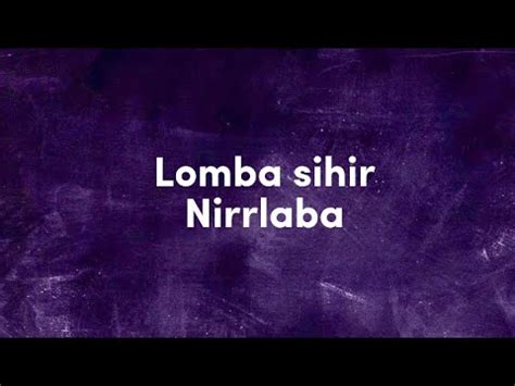 Lomba Sihir Nirrrlaba Karaoke YouTube