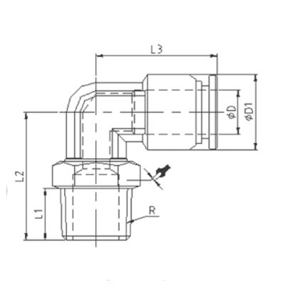 Raccordi Ad Innesto Rapido Inox Aisi Gomito Maschio Girevole