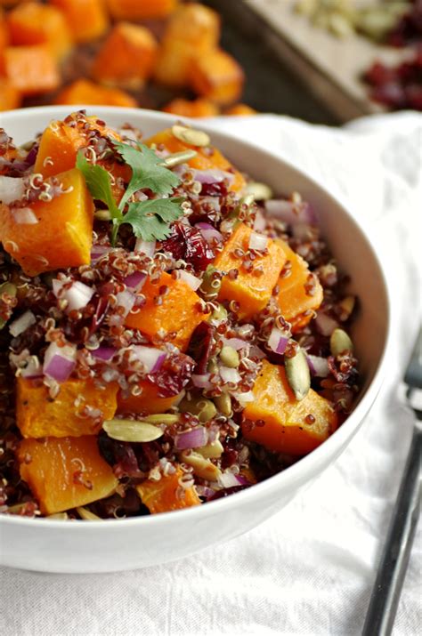 Quinoa Butternut Squash And Cranberry Salad With Balsamic Vinaigrette