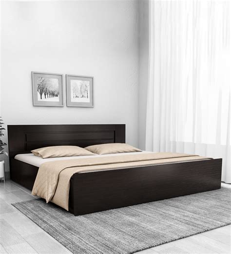 Buy Marion King Size Bed In Wenge Finish With Box Storage At 38 OFF By