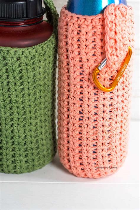 Easy Crochet Water Bottle Holder Pattern With Video Tutorial Artofit