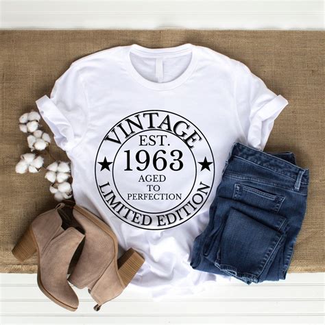 Vintage 1963 SVG 60th Birthday SVG Aged To Perfection SVG Limited