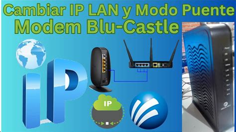 Cambiar Ip Lan Modo Puente Modem Blu Castle Megacable Youtube