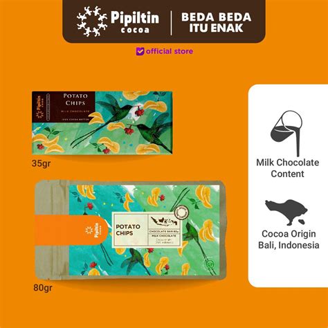 Jual Pipiltin Cocoa Milk Coklat Chocolate Bar Potato Chips Shopee